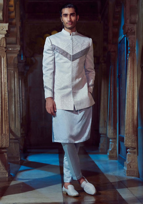 Pale Blue Jacket Set